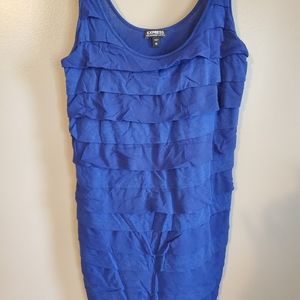 Express Size M Navy Dreamweight Cotton Dress